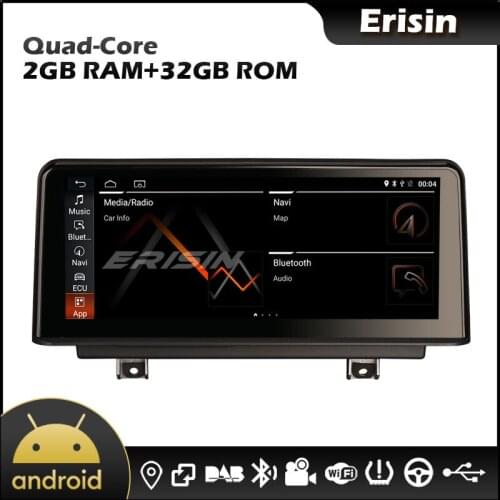 Erisin EU Warehouse 2630 10.25" Android 10.0 GPS DAB Carplay TPSM DVR WIFI EQ Car Stereo for BMW F30 F32 F34 F36 M3 MS F80 NBT