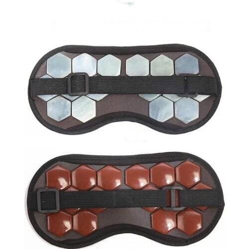 Germanium stone and jade tomalin eye mask magnetic therapy tourmaline anion heated eye mask relive visual fatigue USB magnetic t