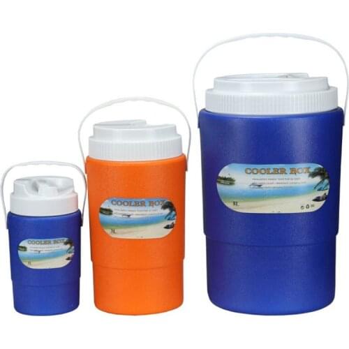 1L and 8L beer cooler box PU round incubator ice cube freezer outdoor fishing food grade plastic ice bucket