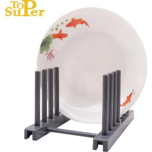 Kitchen Organizer Pot Lid Rack Plastic Spoon Holder Pot Lid Shelf Cooking Dish Rack Pan Cover Stand Kitchen Accessories