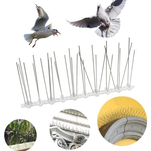 Hot Selling Plastic Bird and Pigeon Spikes Anti Bird Anti Pigeon Spike Scare Birds Pest Control Bird Repellent Garden Supply