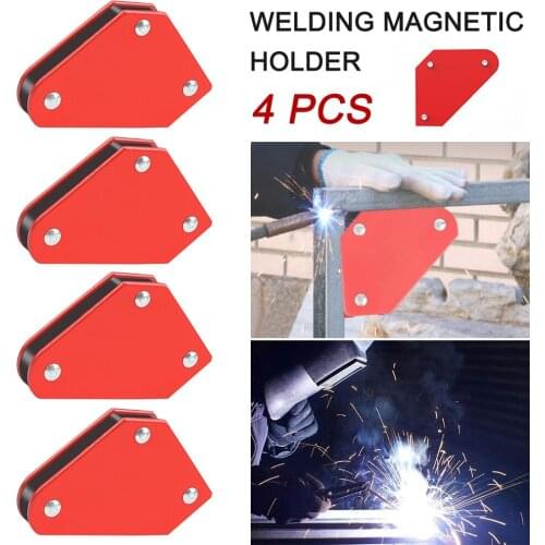4pcs 9LB Welding Magnetic Holder Soldering Locator Triangulation Positioner Fixing Tool Accessories