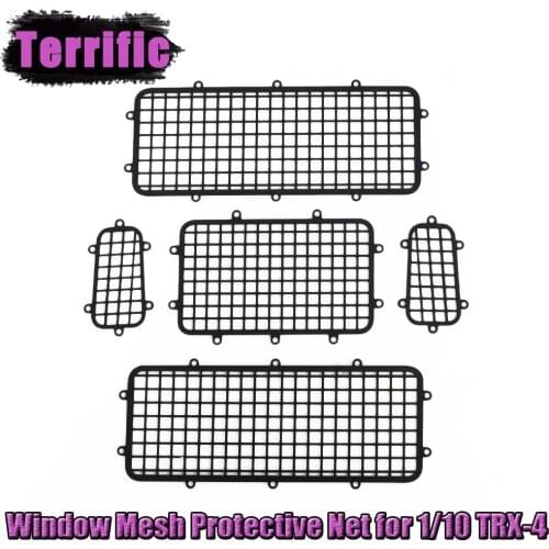 TRX4 Metal Window Mesh Protective Net for 1/10 RC Crawler Car Traxxas TRX-4 Defender Body Upgrade Accessories