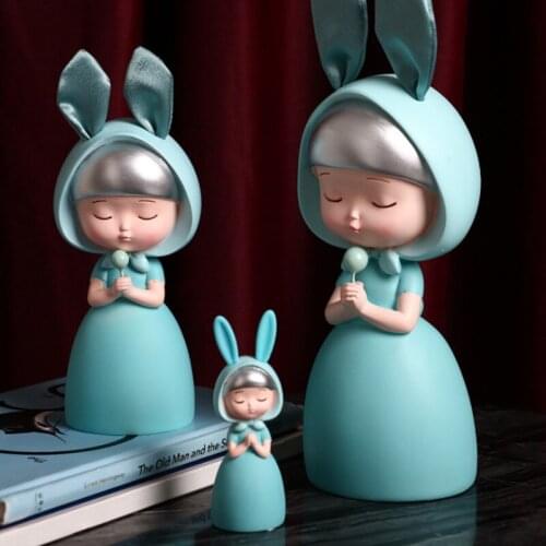 Nordic cute girl heart room decoration decoration home living room office desktop decoration birthday couple Christmas gift