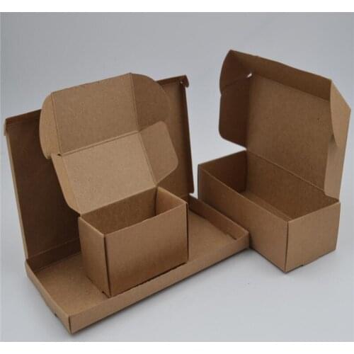 Mulit-size Kraft Paper Box Airplane Style Craft Gift Boxes Packaging Candy Box Present Carton Box Kraft Cardboard Soap Box Small