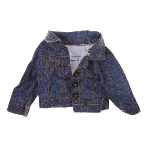 Fashion Selling Doll Jeans Wear Winter Coat For Doll Clothes Accessories For 18 Inch Doll Best Chritmas Girl Gift