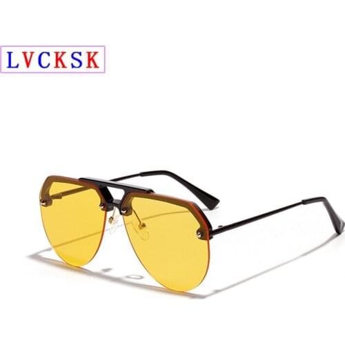 Fashion Trend Semirim Large Frame Pilot Sunglasses for Women Men Retro Hip hop Sun Glasses Streetwear Decorative Eyeglasses N5