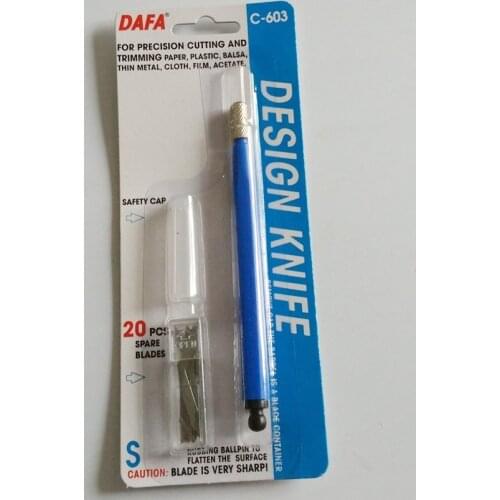 NEW-Designer Series Gripster Knife + 20 Pcs Spare blades C-603