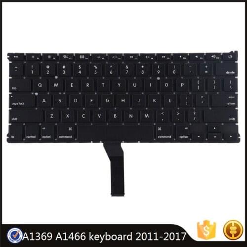 Original US Layout Keyboard for Macbook Air 13" A1369 A1466 2011-2017 Year MD231 MD232 MC503 MC504 MC966 MD760 English Keyboards