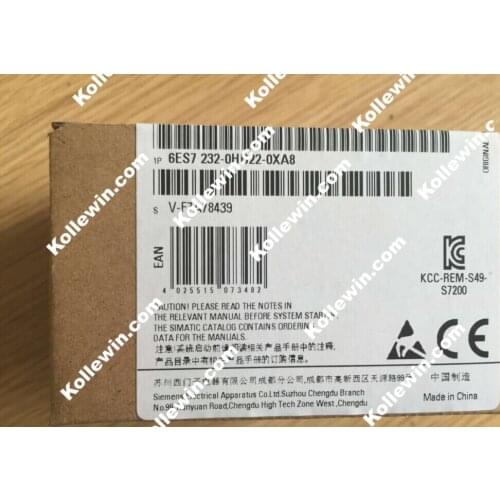 1pc 6ES7232-0HB22-0XA8 Original SIMATIC S7-200CN Analog Output Module, PLC Module 6ES7 232-0HB22-0XA8 6ES72320HB220XA8 NEW