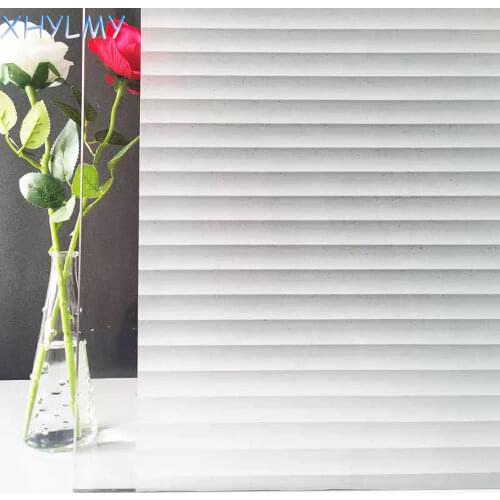 PVC Shutters Decorative Privacy Window Film Static Cling Frosted Glass Vinyl Self Adhesive Film Heat Insulation Sticker for Home
