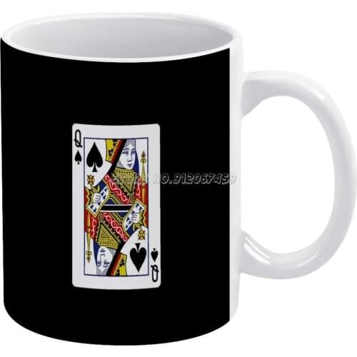 Queen Of Spades Coffee Mugs Customize Pillowcase Modern Home Pillow Covers Decorative Of Vegas Las Vegas Gambler Poker Player Ro