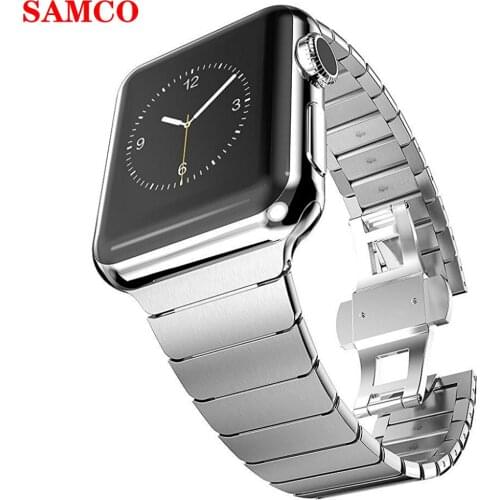 Strap For Apple watch band 44 mm/42mm 40mm 38mm Luxury Link iwatch bracelet apple watch series 5 4 3 2 band 44mm 40 42 38