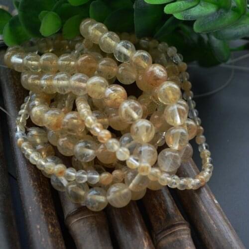 STENYA 10mm strand Quartz natural stone jewelry findings loose beads diy choker necklace bracelet crystal watermelon beige lot
