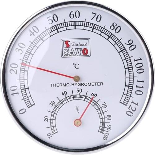 Sauna Thermometer metal Case Steam Sauna Room Thermometer Hygrometer Bath And Sauna Indoor Outdoor