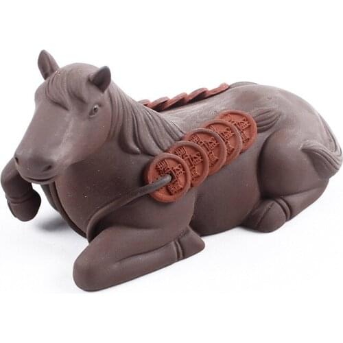 Tea Ornaments Decoration Purple Sand Immediately Rich Kung Fu Tea Set Tea Ceremony Tea Table and Tea Tray Boutique Handmade