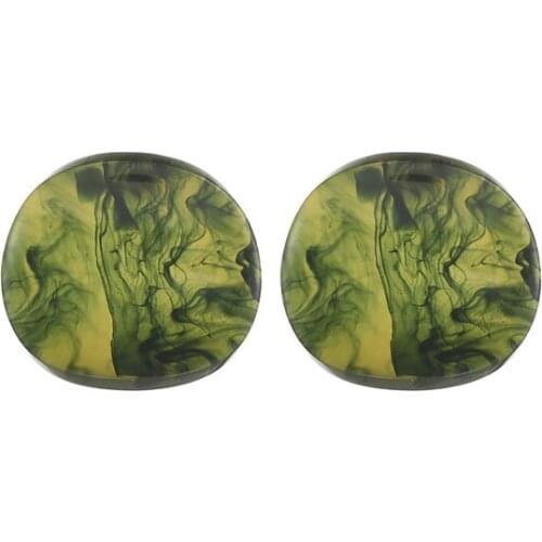 Retro Vintage Black Green Red Fleshcolor Imitation Acetate Plate Alloy Dangle Earrings Drop Earrings For Women