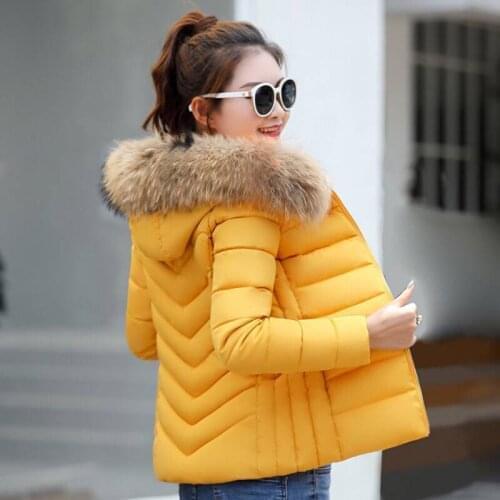 Women Winter Coat Parkas 2020 Plus Size Women Clothing Hooded Short Jacket Female Cotton Padded basic tops Coat LX2284