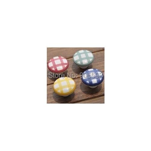 12pcs lot free shipping colourful pattern ceramic cabinet knob
