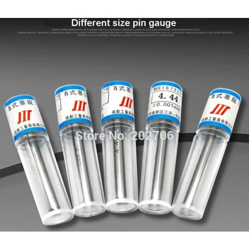 20pcs/lot Different size pin gauge Smooth Plug Gauge Hole Gauge, can choose size from 0.5-5.99mm step 0.01mm