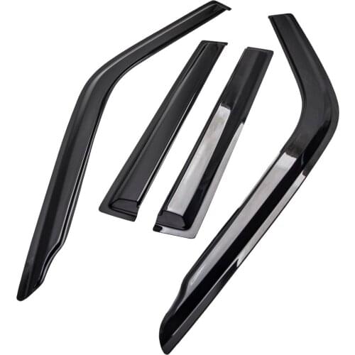 4pcs Dual Cab Weathershield Rain Deflectors Fit For Nissan Navara D22 1997-2015