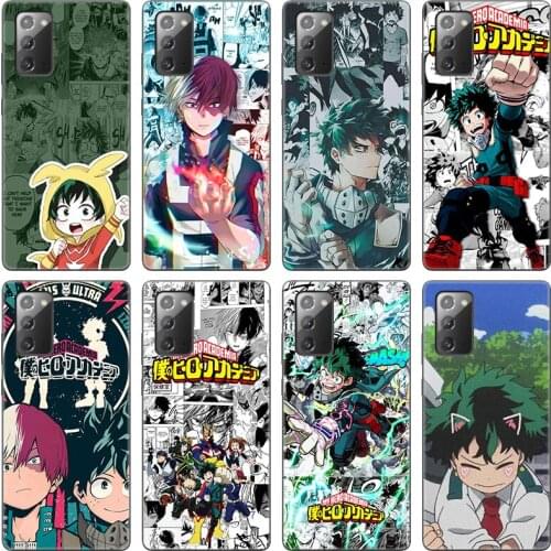 My Hero Academia Midoriya Case For Samsung Galaxy S20 S21 FE S10 Lite Note 20 10 Lite S8 S9 S10E S10 Plus Ultra Black Soft Cover