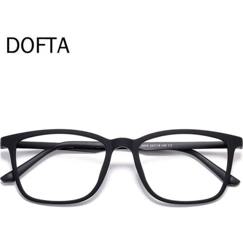 DOFTA Pure Titanium Optical Myopia Glasses Frame Men Ultra-Light Square Prescription Eyeglasses Decorative Eyewear 5393