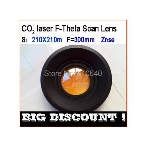 F-Theta 210X210 scan len of Znze for CO2 laser machine wave length 10.6 micron focus length F300 screw 85X1 MORE SIZE AVAILABLE