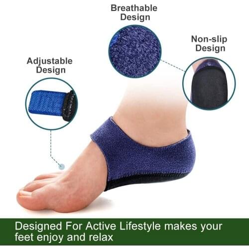 Gel Heel Pad Pain Relief for Plantar Fasciitis Sock Worn in Shoes Thin Heel Spur Foot Skin Care Protectors Heel Sleeves
