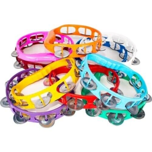 Henna the Tambourine Plastic Tambourine umbrella 10 Pieces Mixed Color-Henna Night Gift-Colored Instrument-the Tambourine -- Henna Night trends