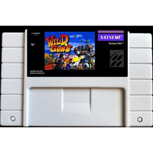 Wild guns USA- NTSC version 46 pins games card for Retro Video games Console