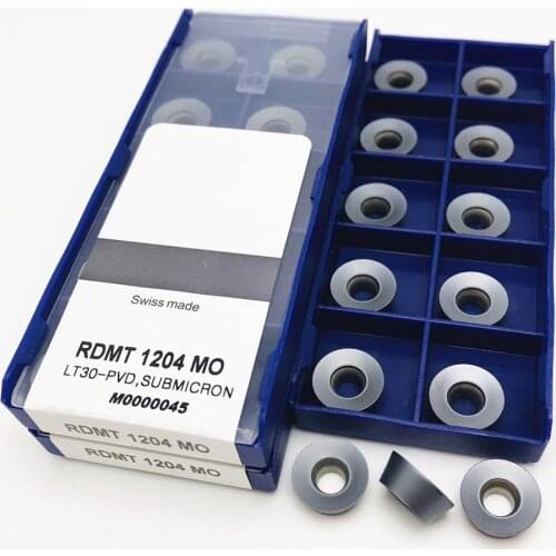 Lathe tool RDMT1204 MO LT30 high quality internal round carbide lathe parts tool RDMT 1204MOCNC metal turning insert RDMT