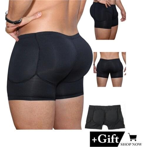 Mens Body Shaper Shorts Butt-lifting fake butt-increasing underwear Shapewear Butt and Hip Enhancer Booty Padded Sexy Underwear