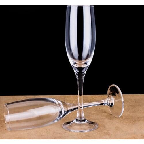 Set of 6pcs Red Wine Cup High Foot Glass Glass Unleaded Crystal Champagne Cup Wine Cup Red Wine Glass