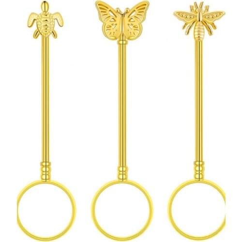 Adjustable Smoker Gift Cigar Holder Cigarette Holder Ring Holder Antique Metal Finger Clip Smoking Accessories