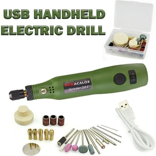 Handheld Electric Drill For Grinding Tool 15000RPM Mini Drill Pen Grinder Engraving Machine Portable Rotary Tool USB Accessories