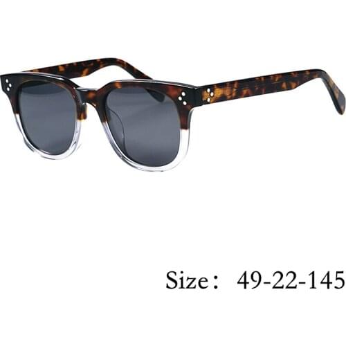 Vintage Retro Square Sunglasses Afton5236 Fashion Style Import Acetate Original Quality UV400 Polarized Women Man Eyeglasses