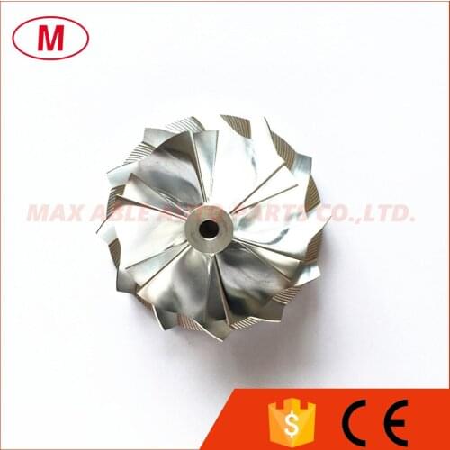 K04 High Performance Turbocharger Milling/Aluminum 2024 /Billet compressor wheel 49.62/61.98mm 6+6 blades for Turbo CHRA/ Core