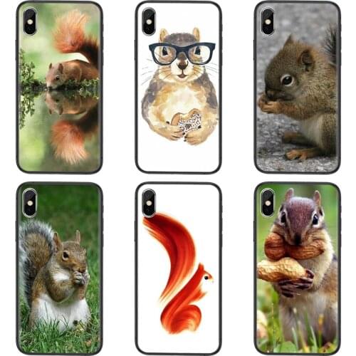 Women Durable Squirrel For Xiaomi Mi11 M10 Mi10I Mi10S Mi10T Mi9 CC9 Note10 Poco F3 X3 Lite Pro Ultra NFC Black Funda Soft