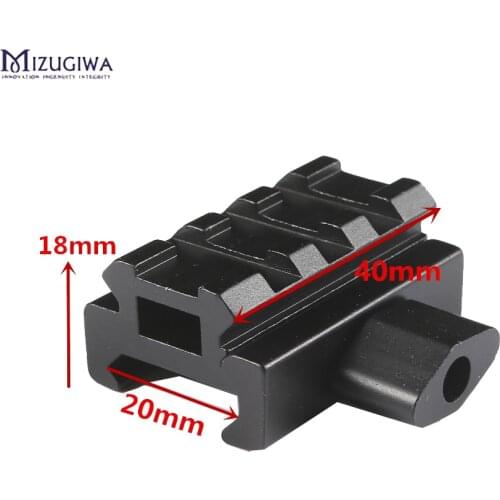 1PC Mini Quick Release Scope Rail Mount Low Profile With 4 Picatinny Slots Scope Mount Extend 20mm Dovetail Extend Rise Mount