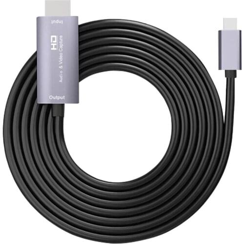 1080P 4K Streaming Adapter HDMI-compatible to USB Type-C Game Video Capture Card Converter for Office Caring Computer Supplies