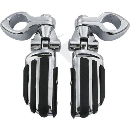 32mm 1 1/4" Pilot Male Footpeg Clamps Mounting Kits For Harley Honda Kawasaki