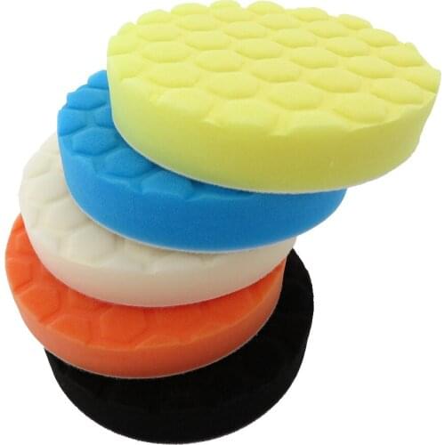 5Pcs 6inch Car Polishing Sponge Waxing Buffing Pads Compound Auto Polisher 5 Colors