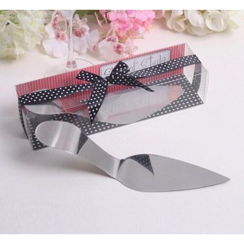 50pcs lot Unique Metal High Heel design cake shovel knife favour bridesmaid gift wedding giveaways bridal shower favors