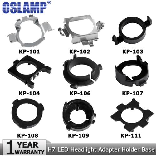 H7/H1 LED Headlight Bulbs Adapter Base Mounting Adapter Holders H1 H7 Lamp Installing for BMW/Hyundai/Benz/Buick/Nissan