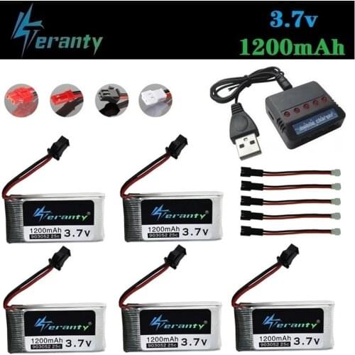 SM Plug 3.7V 1200mah Rechargeable Battery for X5 X5C X5SW X5SC X5S X5SC-1 M18 H5P 903052 3.7v lipo battery and 3.7v USB Charger