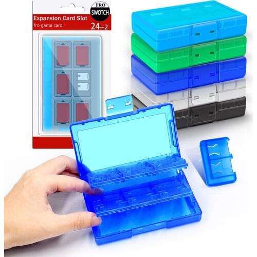 For Nintend Switch Case Accessories 24 in 1 Game Memory Case Holder for Nintendo Switch NS Protective Storage Box