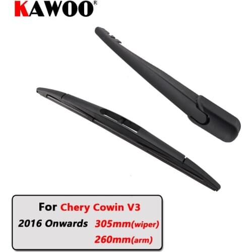 KAWOO Car Rear Wiper Blades Back Window Wipers Arm For Chery Cowin V3 Hatchback (2016-) 305mm Auto Windscreen Blade Accessories