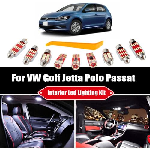 Canbus Car LED Interior Light Kit For Volkswagen VW Golf 4 5 6 7 Jetta Bora Vento Passat B5 B6 B7 B8 CC Polo Phaeton