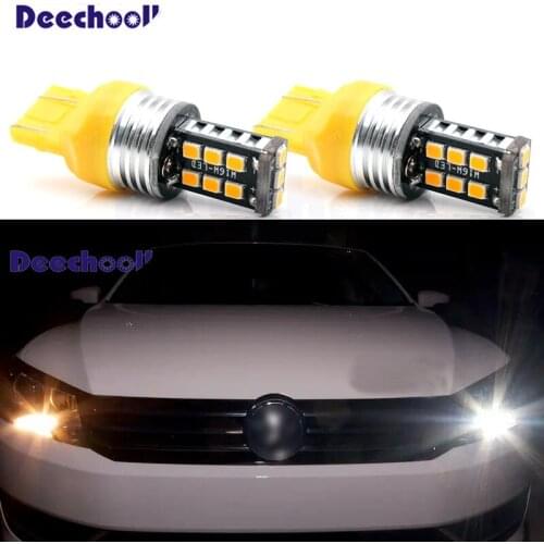 Canbus Pure White Error Free T20 LED DRL bulb Daytime Running Light for VW for Volkswagen Passat 2011 2012 2013 2014